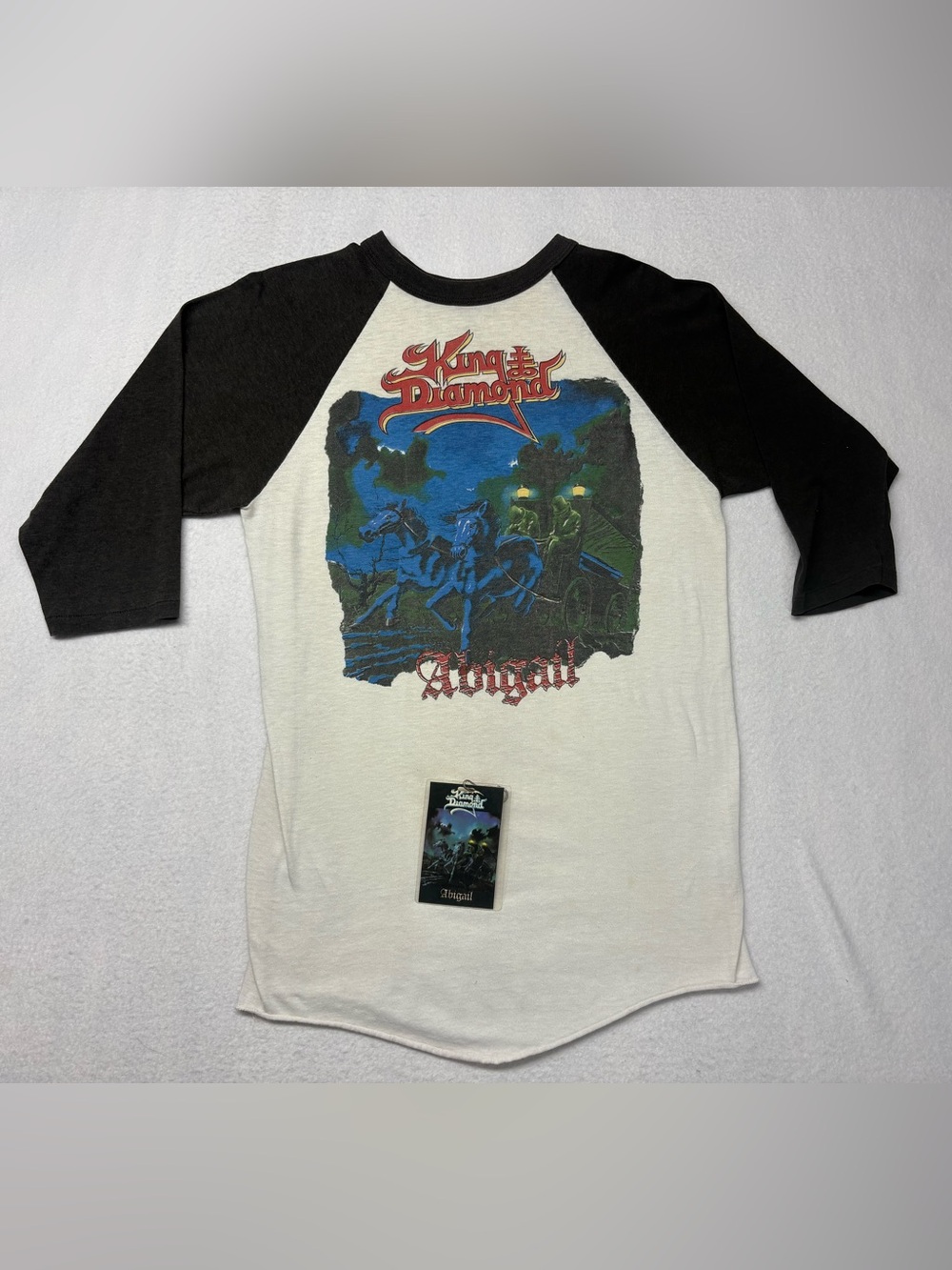 Vintage King Diamond Abigail North American Tour Shirt L 1987 W/ BACKSTAGE PASS